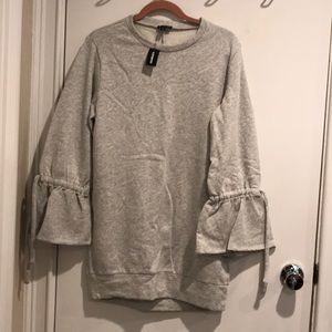 Grey Sweatshirt Dress from Express